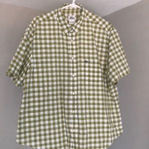 Lacoste short sleeve button down shirt